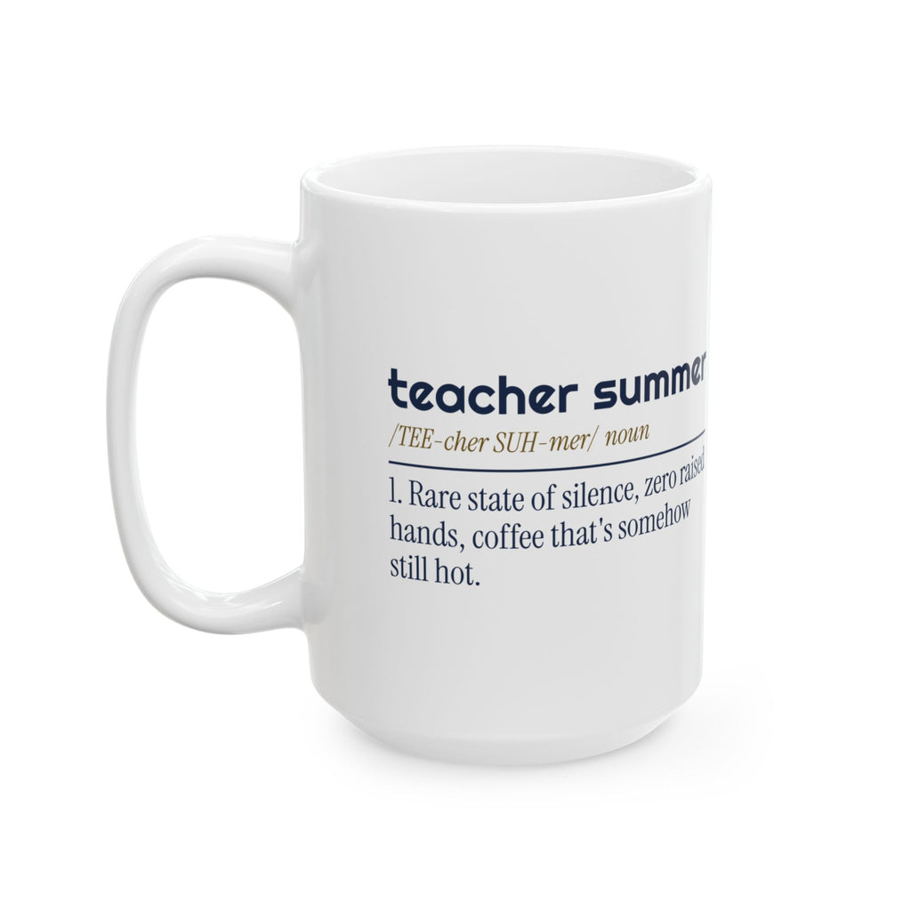 Funny Teacher Summer Dictionary Coffee Mug For Teachers