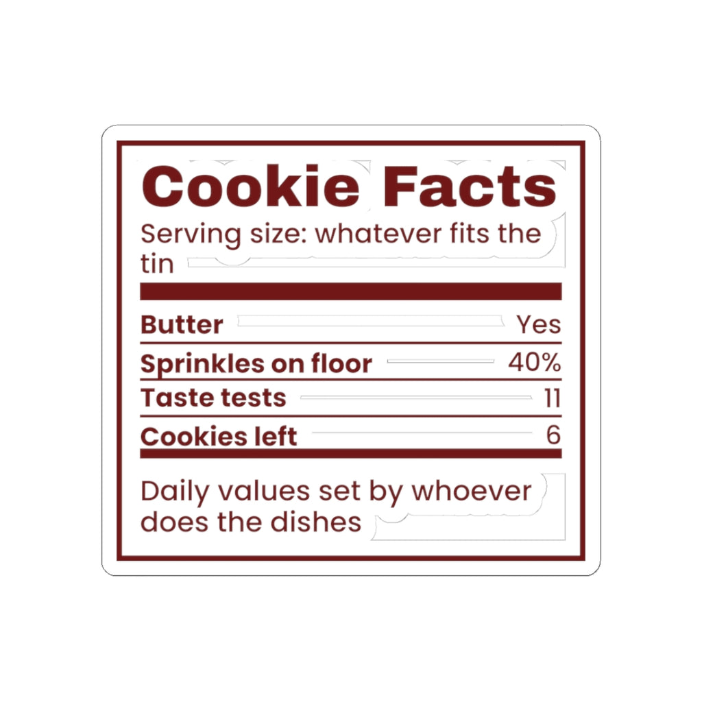 Funny Christmas Baking Sticker Cookie Facts Taste Tests 11 For Bakers