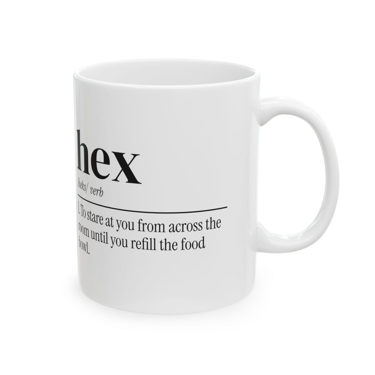 Funny Witch Mug Hex Definition Stares Until Bowl Full Halloween