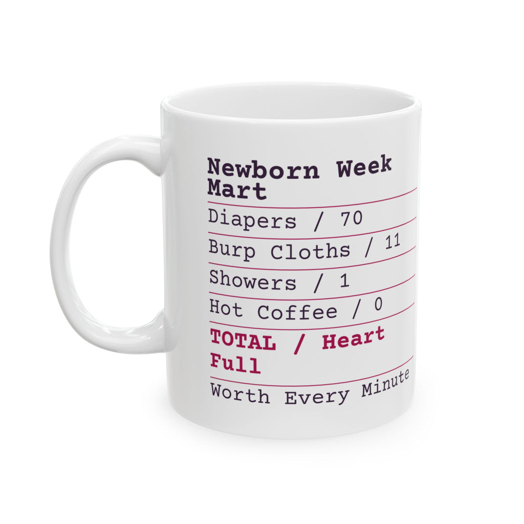 New Mom Coffee Mug Newborn Week Receipt For First Time Moms