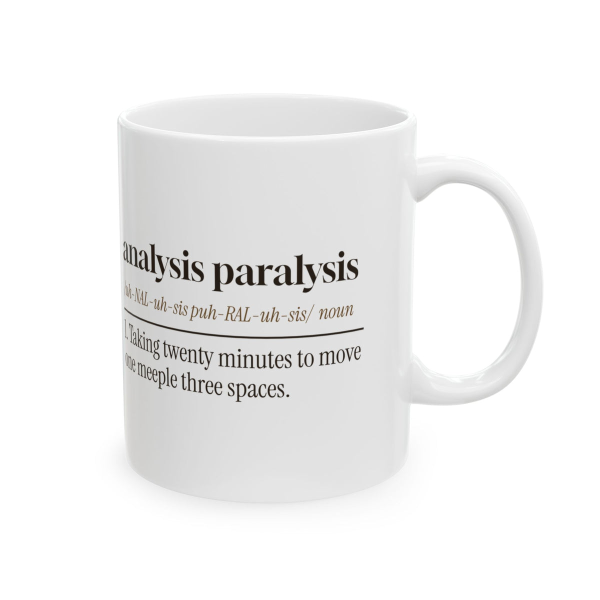 Board Game Coffee Mug Analysis Paralysis Twenty Minutes