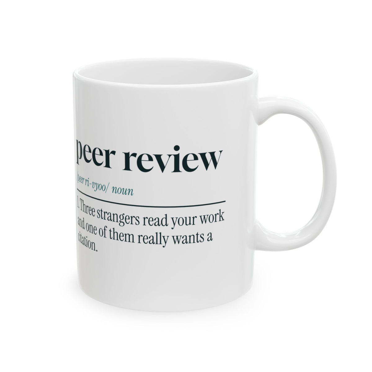 Funny Researcher Coffee Mug Peer Review Definition Reviewer Two