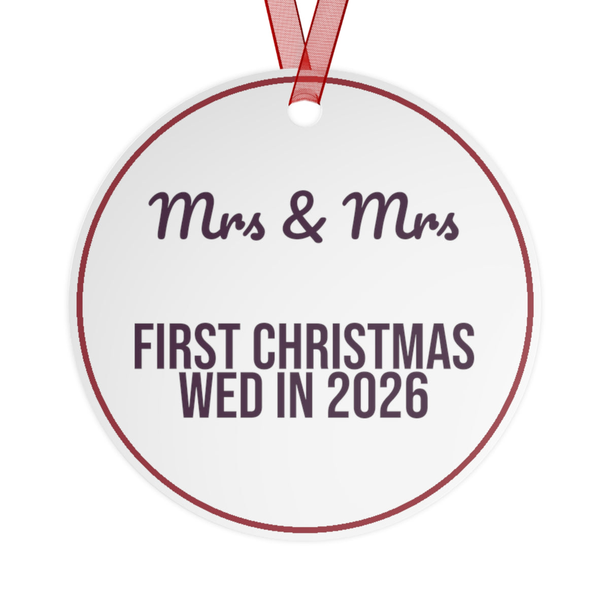Christmas Ornament 2026 Mrs And Mrs First Christmas Wed In 2026