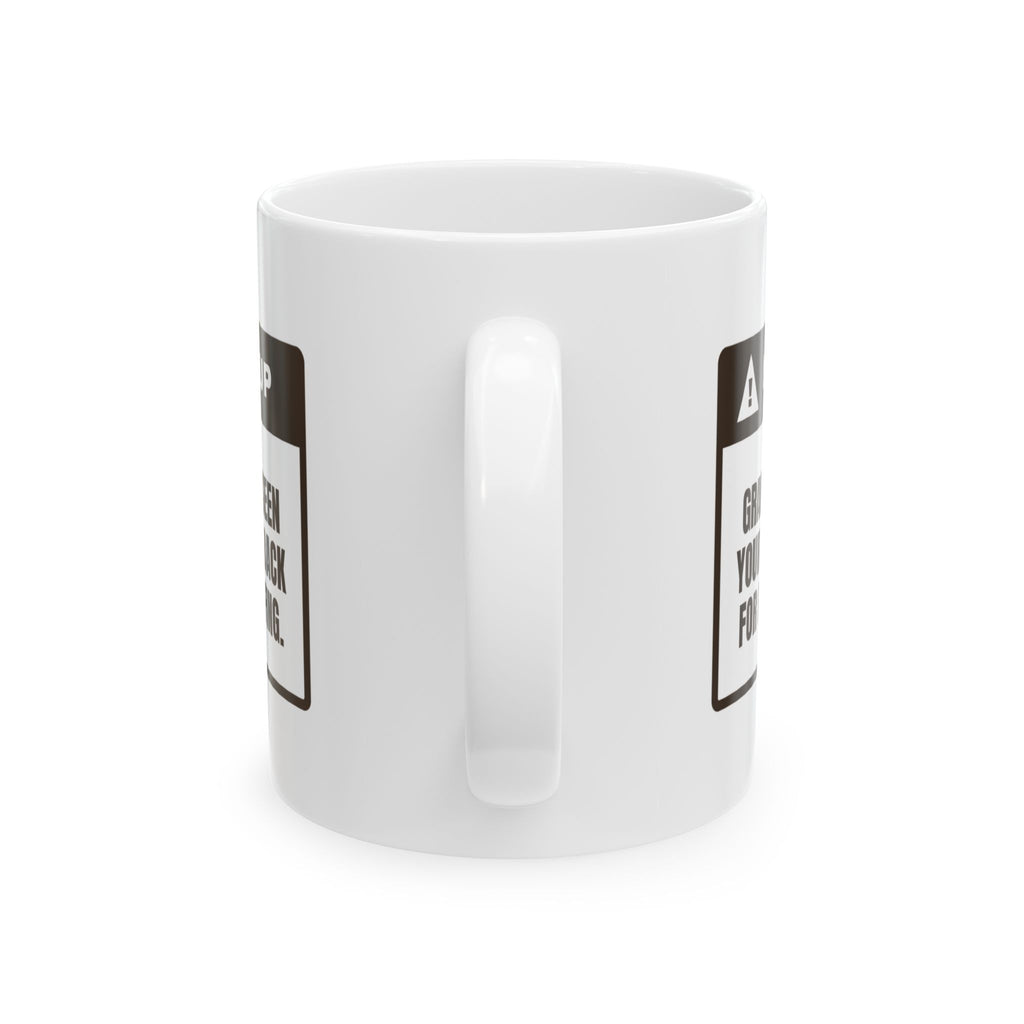 Funny Thanksgiving Coffee Mug Grandma Saw Your Plate Go Back For Seconds