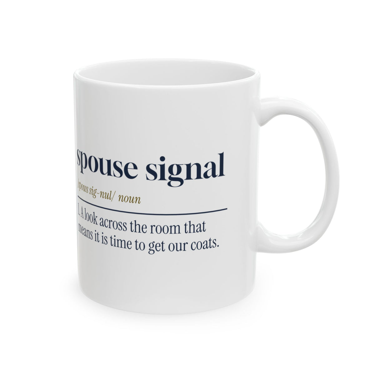 Funny Christmas In Laws Coffee Mug Spouse Signal Definition