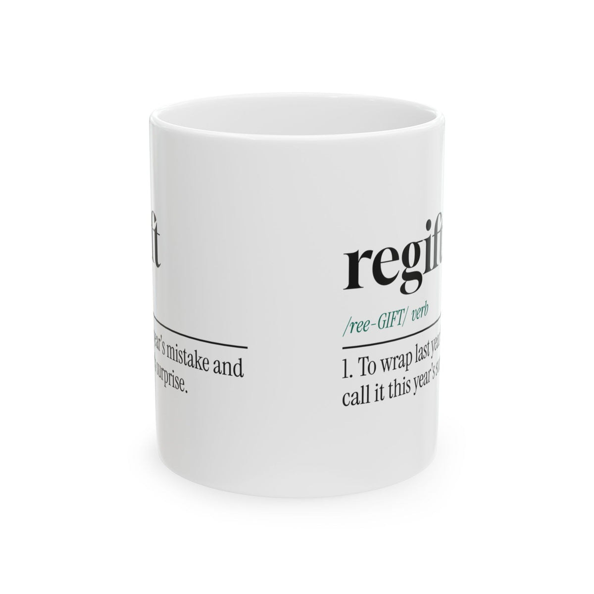 White Elephant Coffee Mug Last Years Mistake