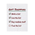 Funny Christmas Shopping Throw Blanket Lose The List Find It December 26