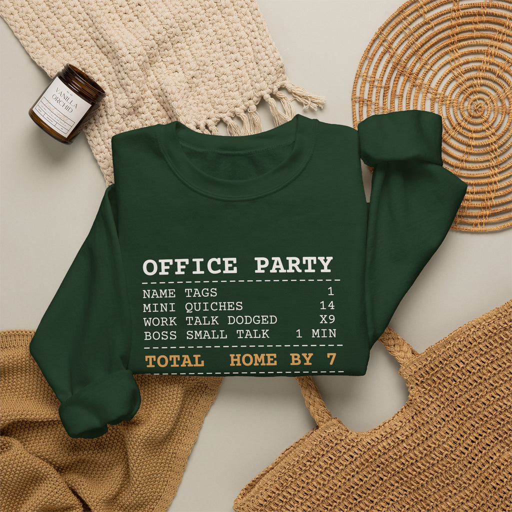 Funny Christmas Coworker Sweatshirt Mini Quiches 14 Office Party Receipt
