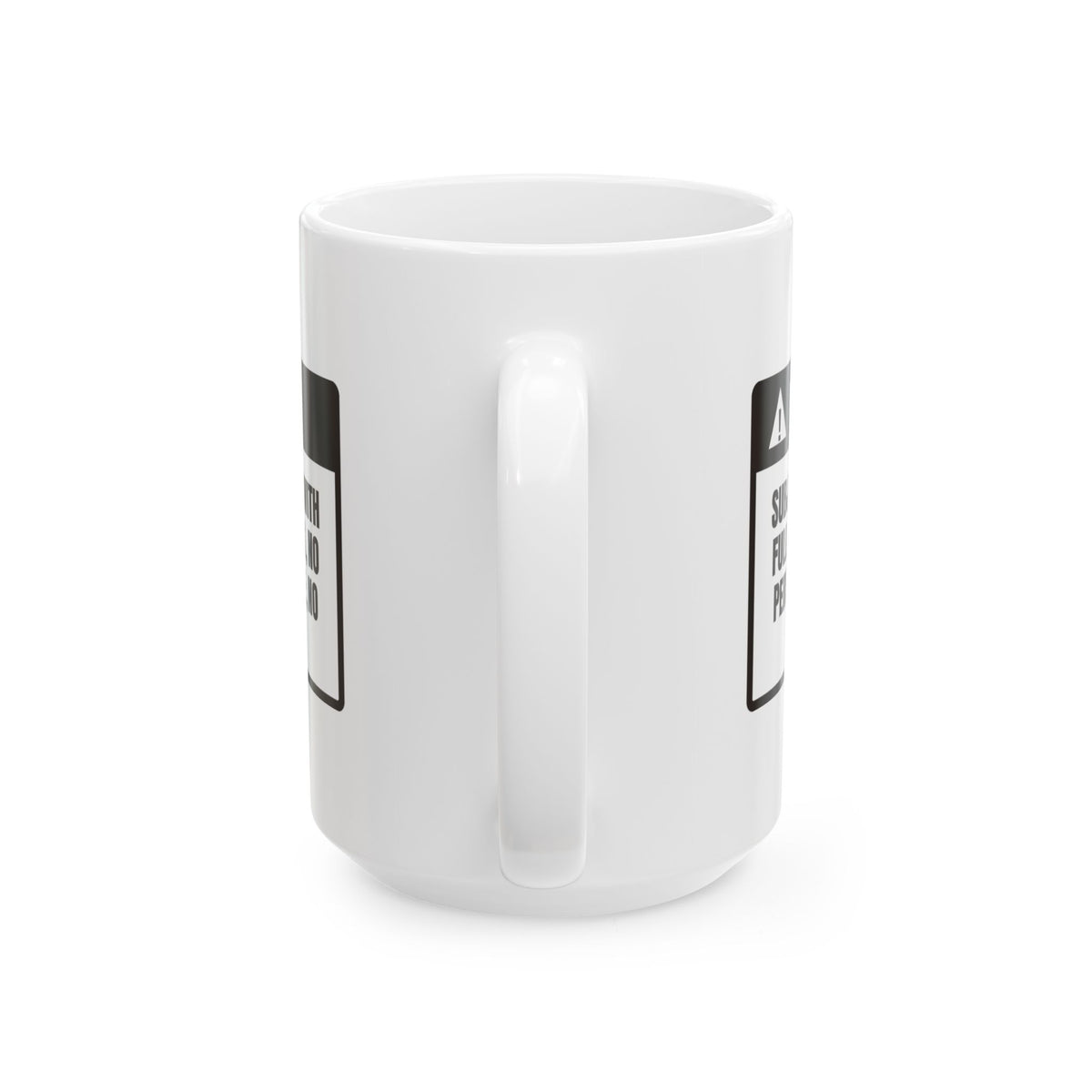 Funny Dog Coffee Mug Warning Full Face Kisses For Dog Lovers