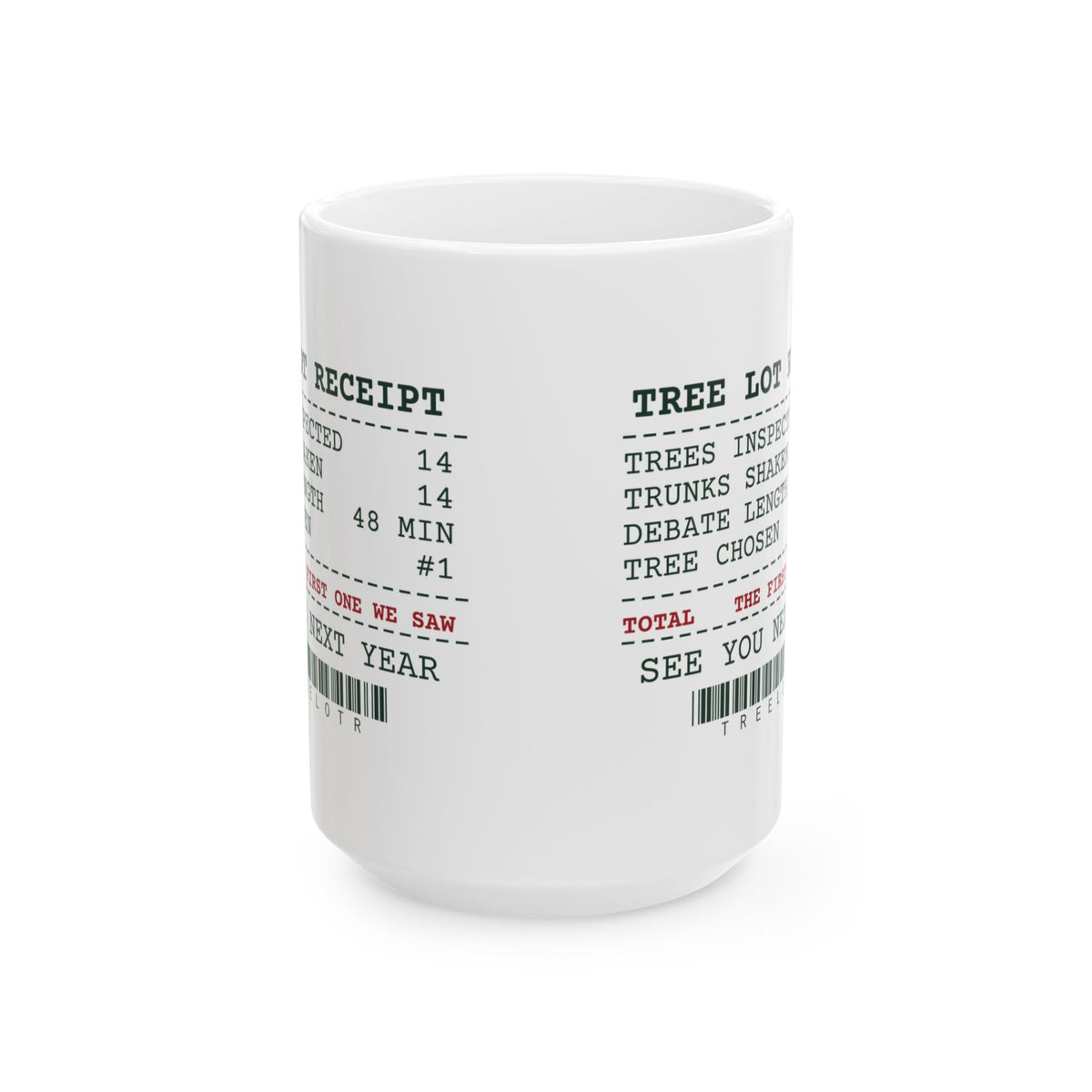 Funny Christmas Coffee Mug Tree Lot Receipt For Dad