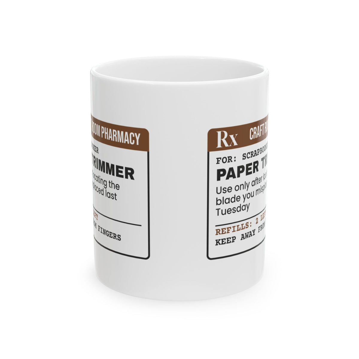Scrapbooking Coffee Mug Paper Trimmer Prescription