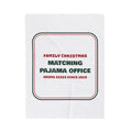 Funny Christmas Throw Blanket Matching Pajama Office Family