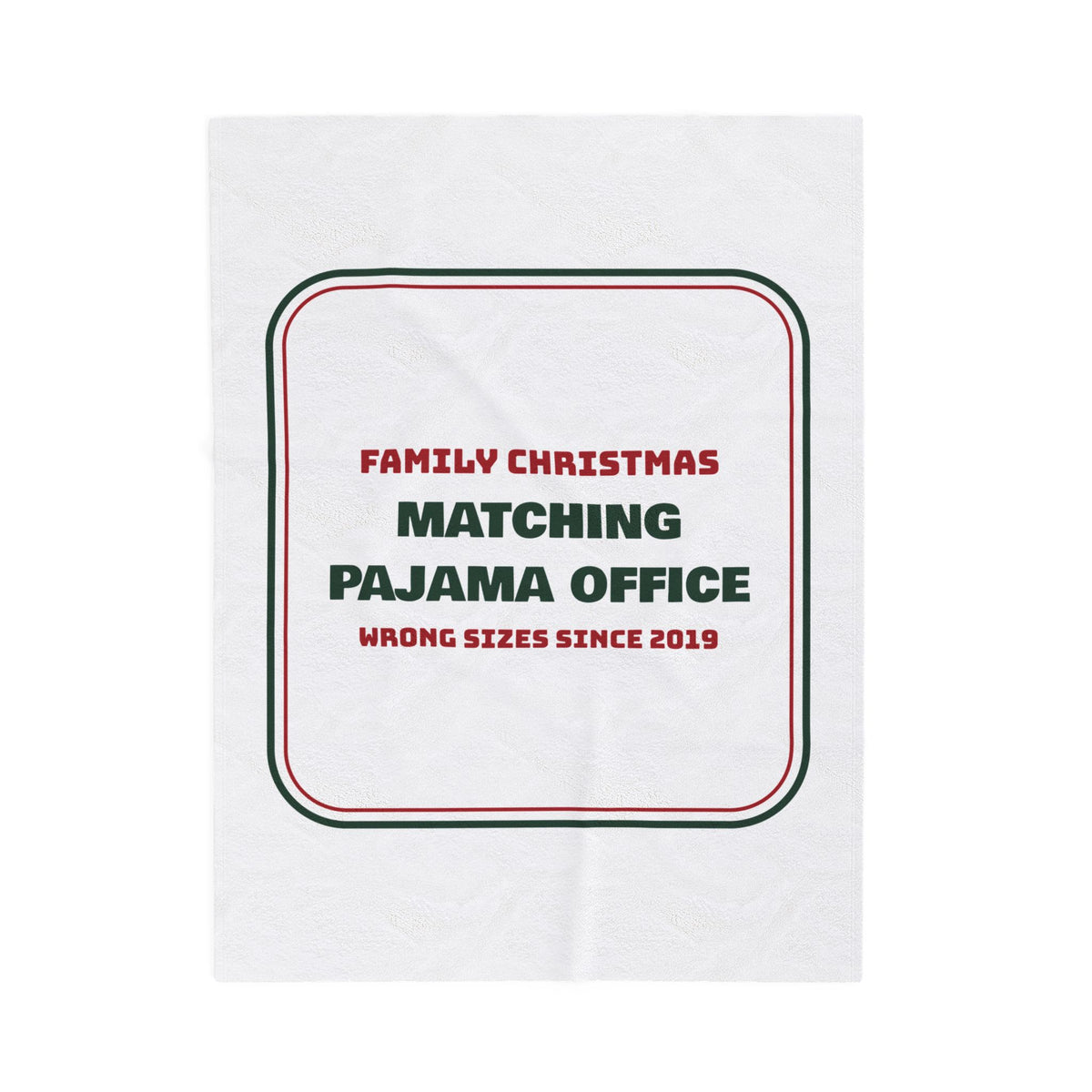 Funny Christmas Throw Blanket Matching Pajama Office Family