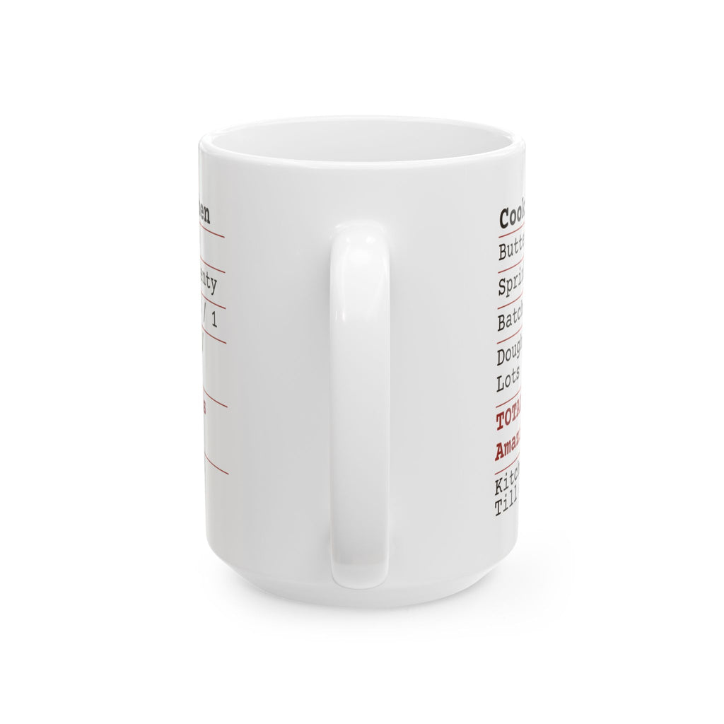 Funny Christmas Baking Coffee Mug Cookie Kitchen Receipt