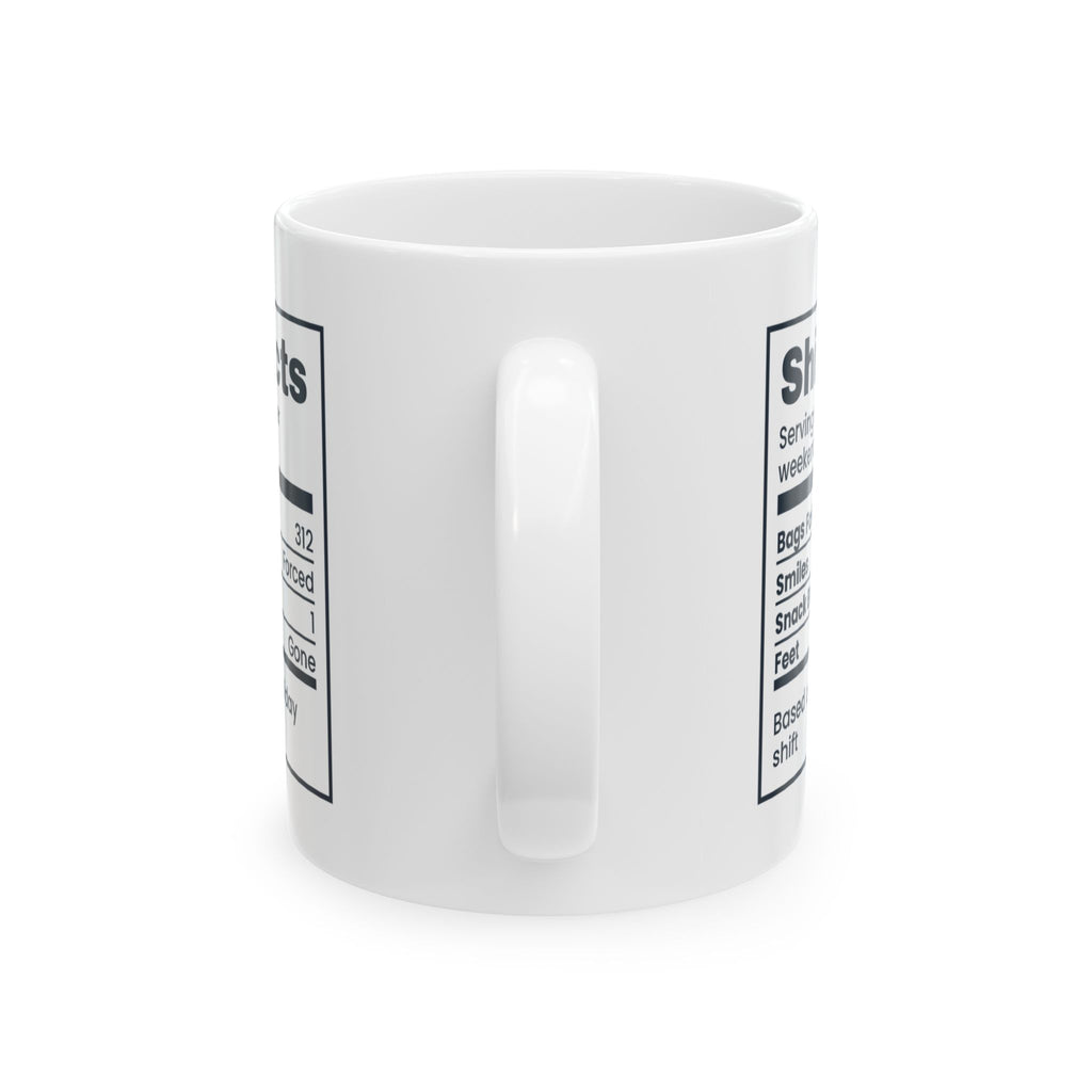 Funny Christmas Retail Coffee Mug Shift Facts For Retail Workers