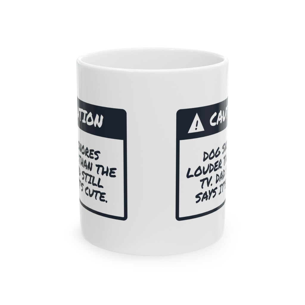 Dog Dad Mug Louder Than The TV Funny Pet Owner Cup