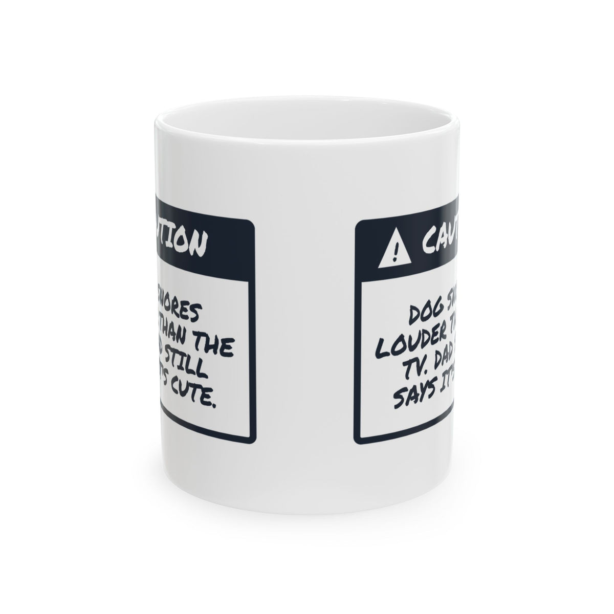 Dog Dad Mug Louder Than The TV Funny Pet Owner Cup