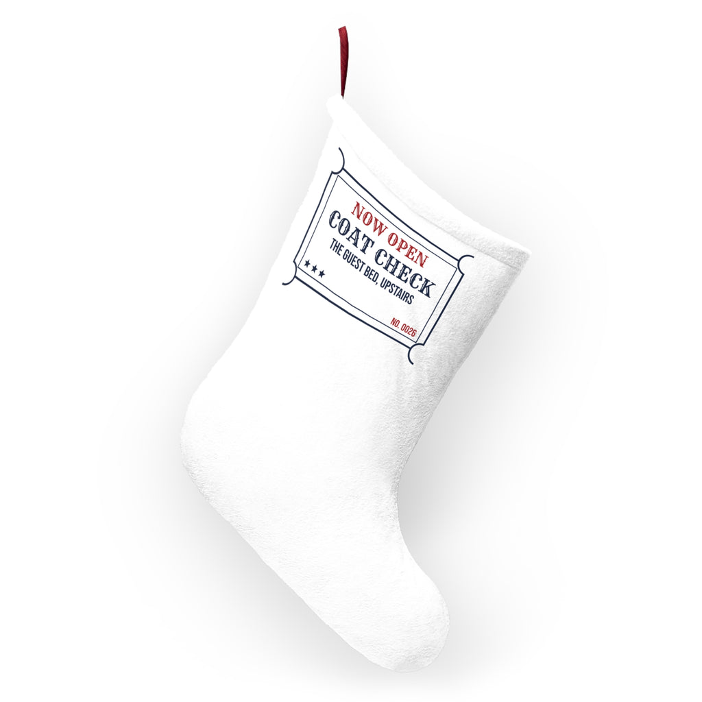 Funny Christmas Stocking Coat Check The Guest Bed For Hosts