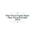 First Christmas New Home Sticker Our Own Front Door Our Own Wreath