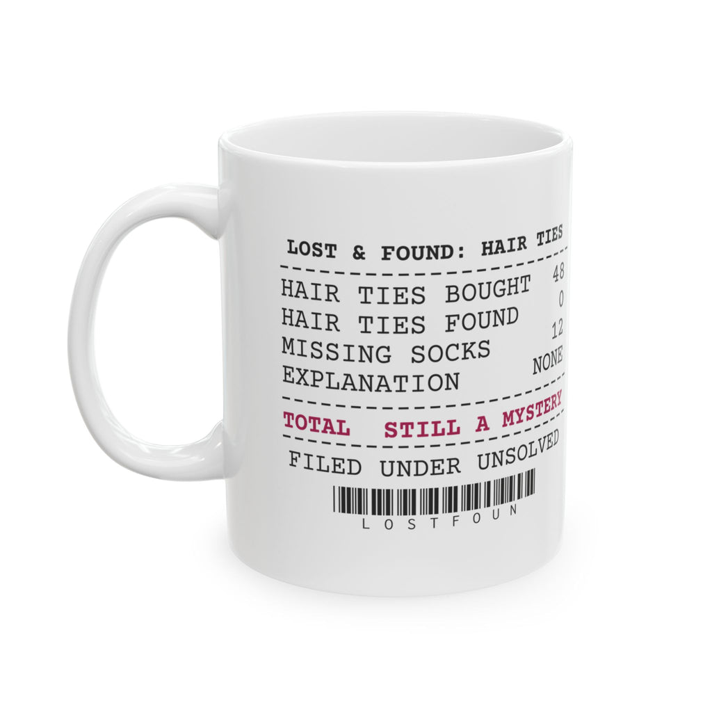 Girl Dad Coffee Mug Hair Tie Mystery Still Unsolved