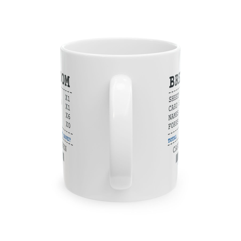 Funny Office Coworker Coffee Mug Break Room Receipt Happy Birthday Dave
