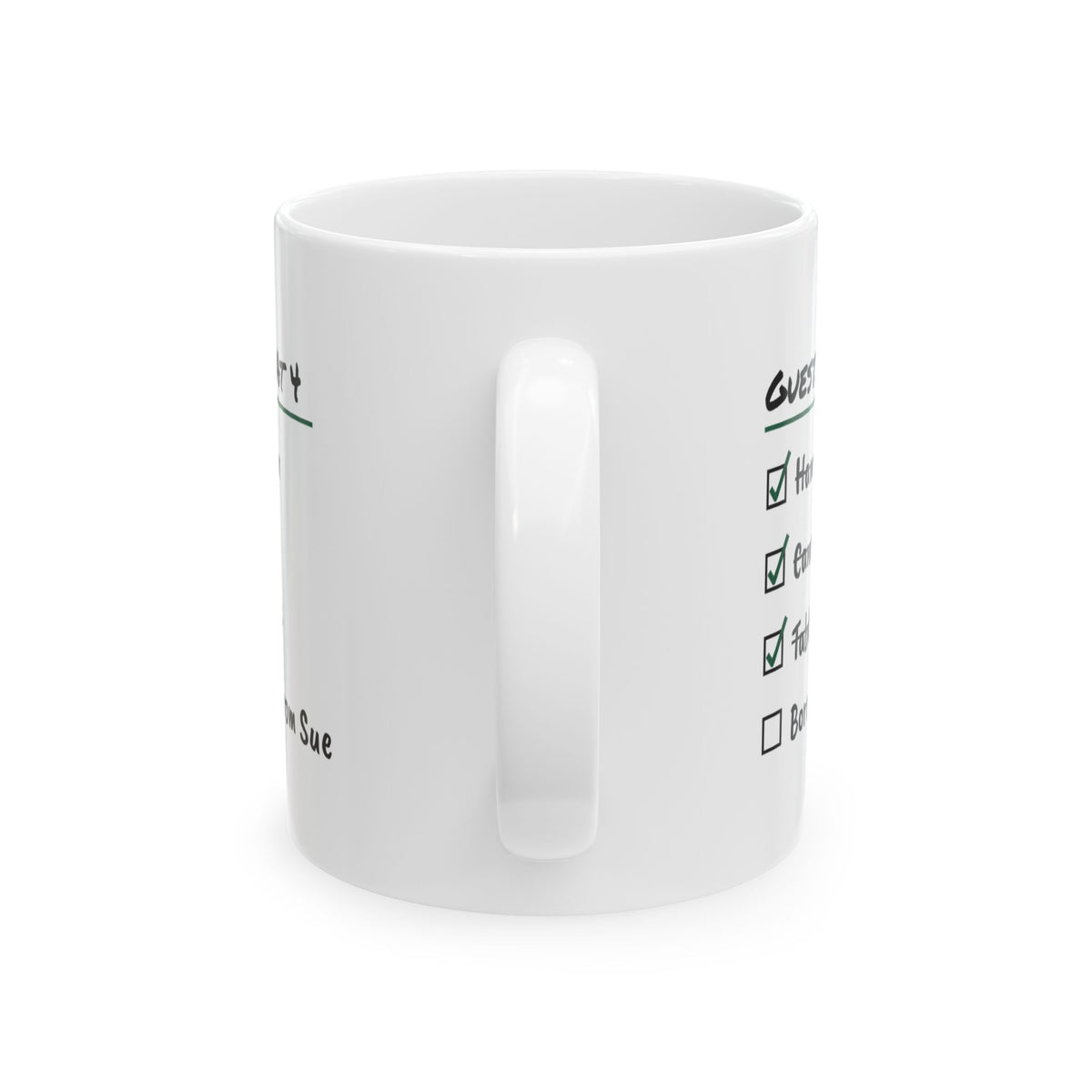 Funny Christmas Coffee Mug Guests Arrive At 4 Host Checklist