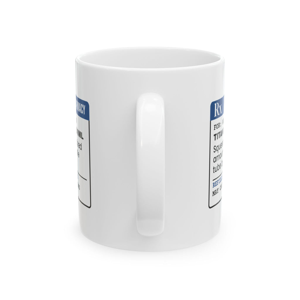 Funny Painter Coffee Mug Titanium White Prescription For Artists