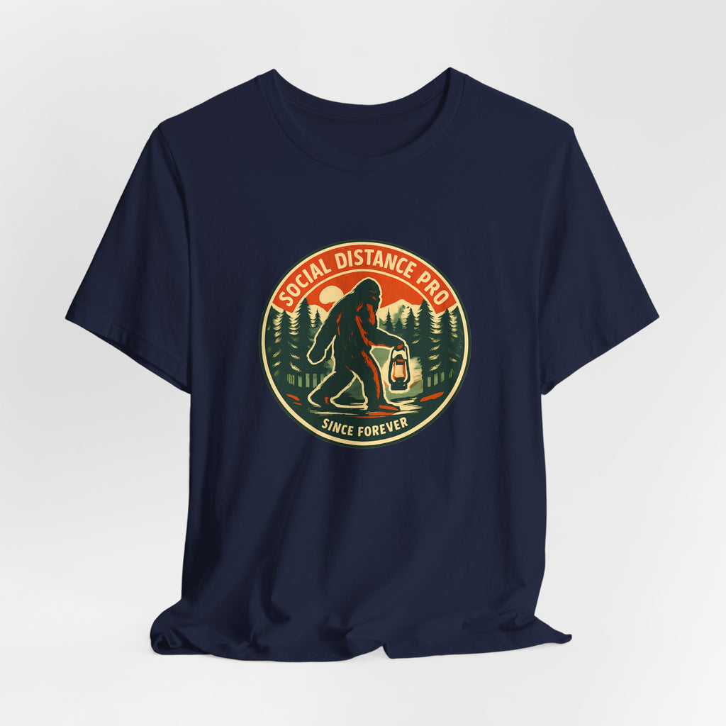 Social Distance Pro Since Forever Funny Vintage Bigfoot Shirt