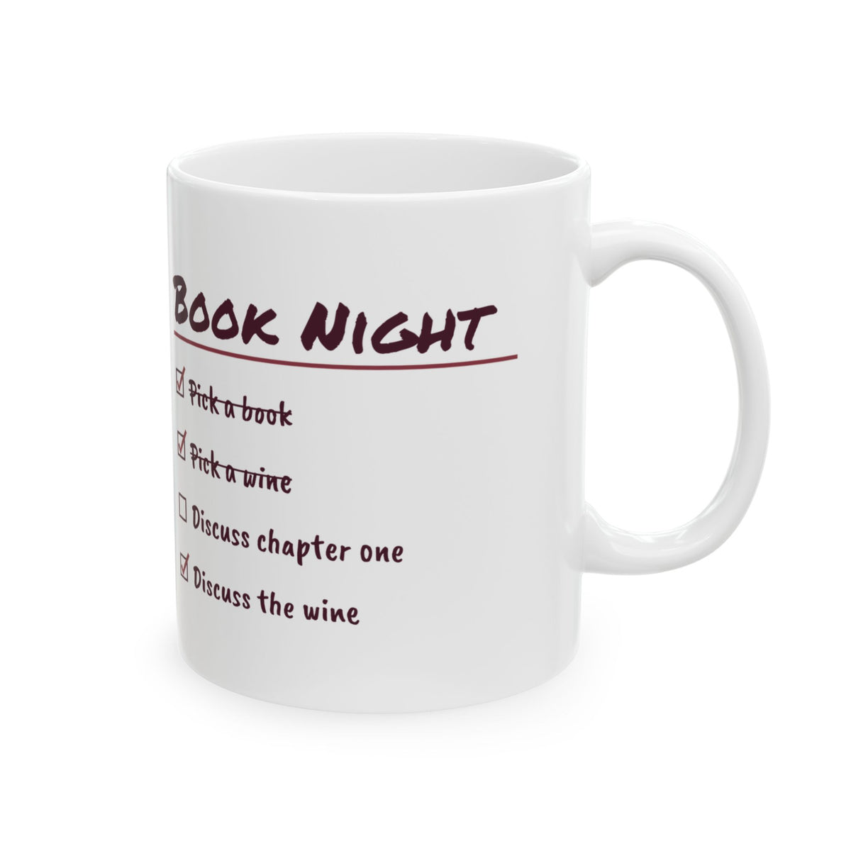 Funny Wine Lover Coffee Mug Discuss Chapter One Discuss The Wine Instead
