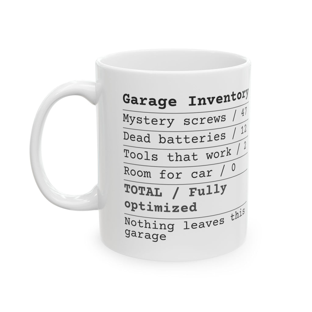 Garage Inventory Receipt Coffee Mug Fully Optimized For Dad