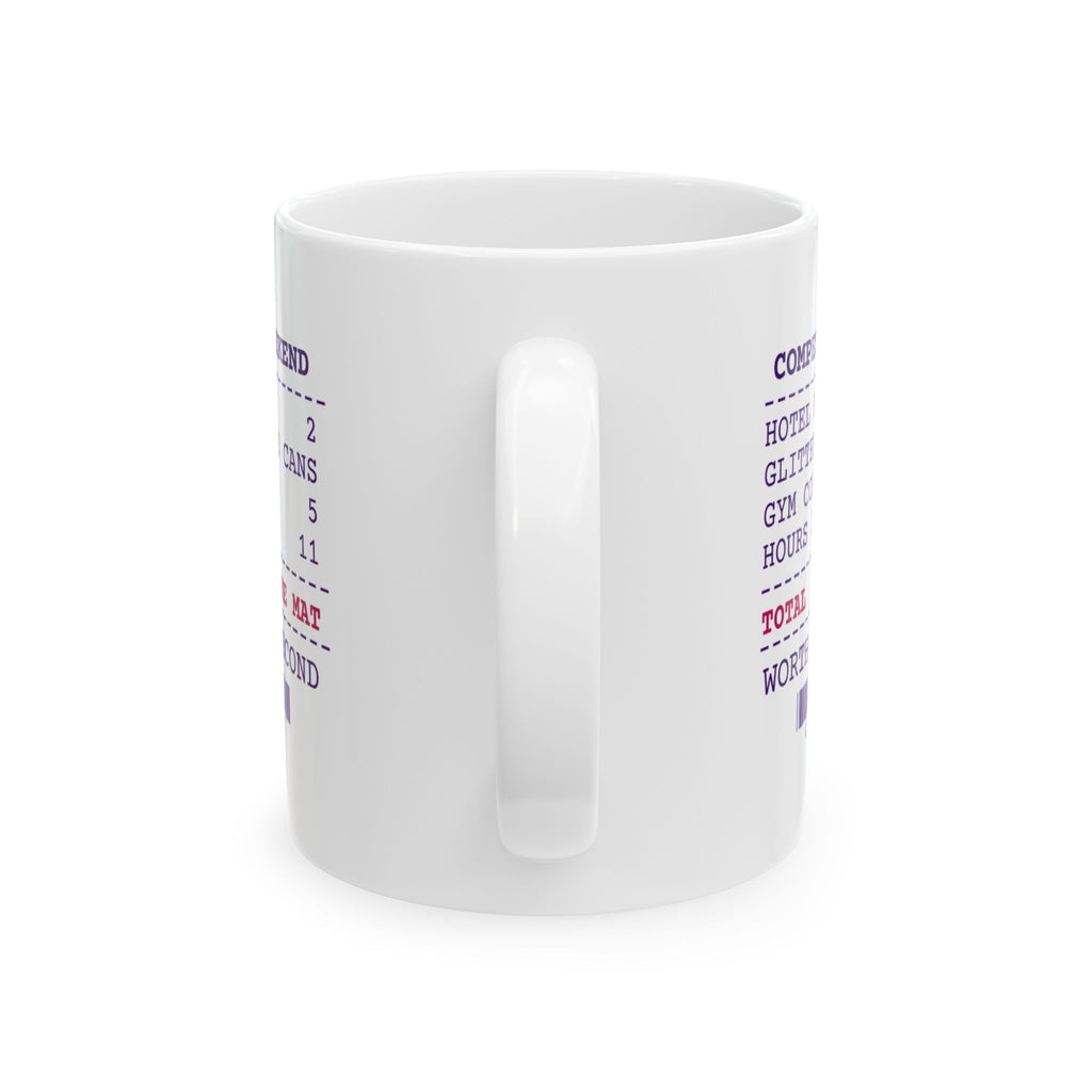 Funny Cheer Mom Coffee Mug Competition Weekend Receipt For Cheer Moms