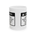 Caution Cat Asleep Coffee Mug For Cat Lovers