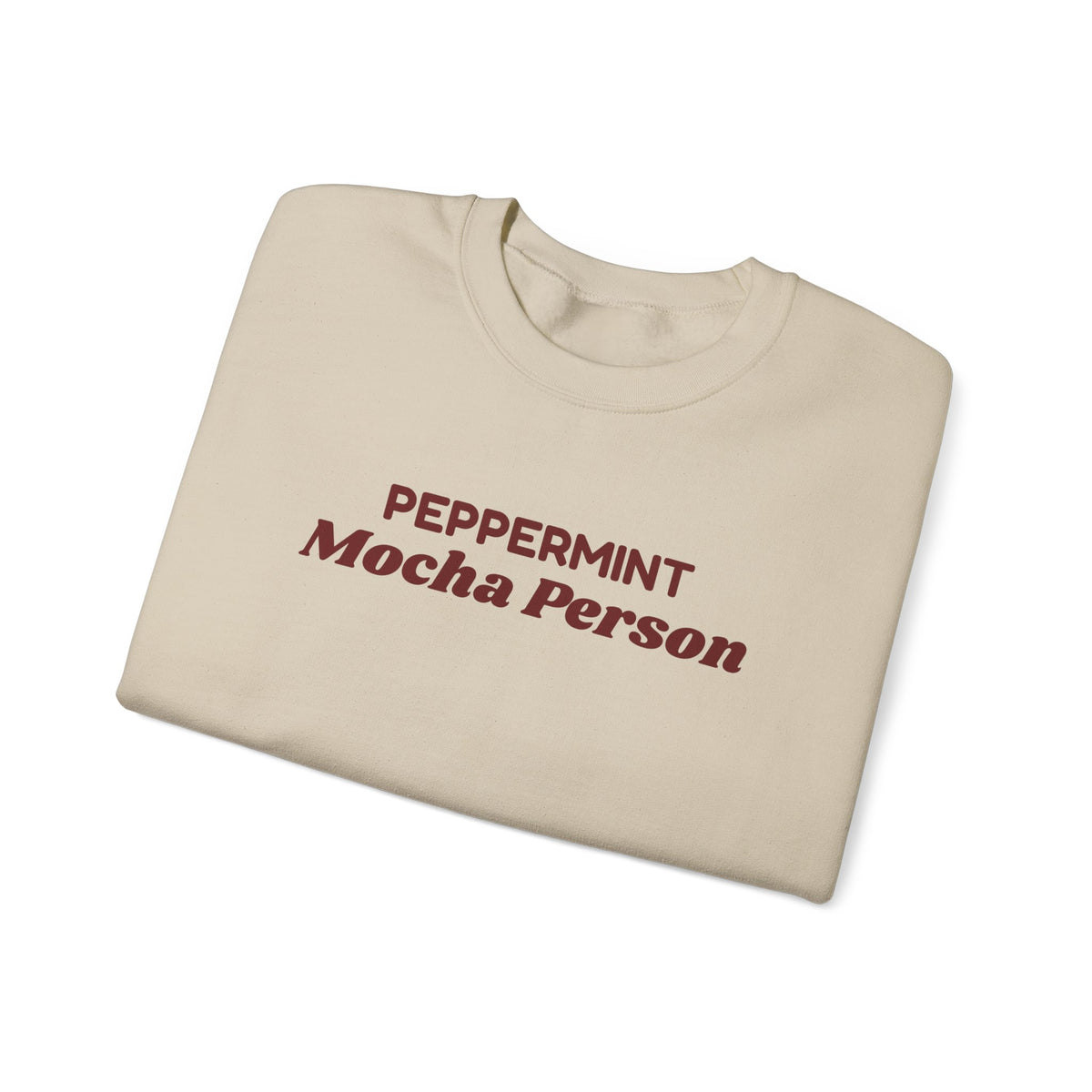 Christmas Sweatshirt Peppermint Mocha Person For Coffee Lovers