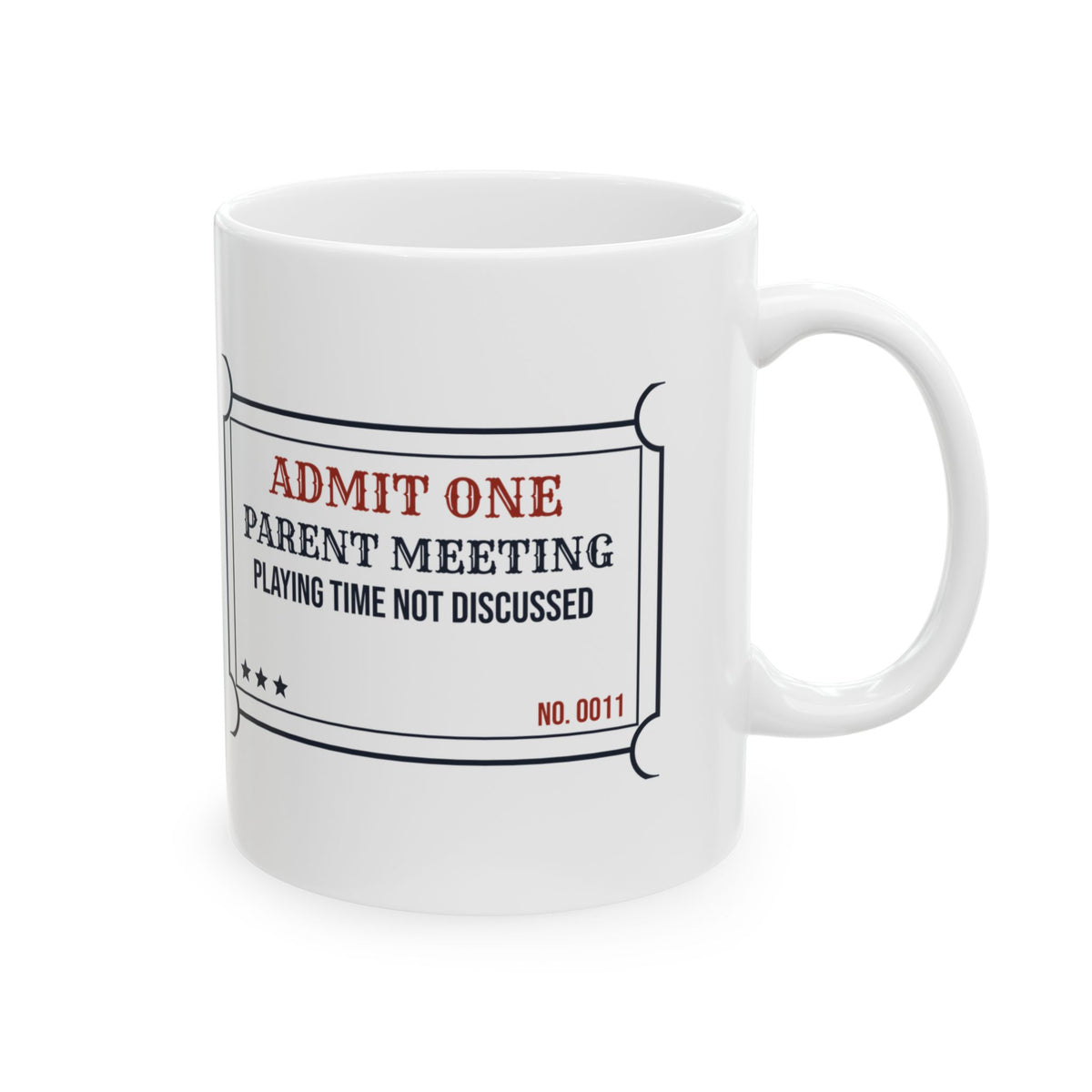 Funny Assistant Coach Mug Playing Time Not Discussed Parent Meeting