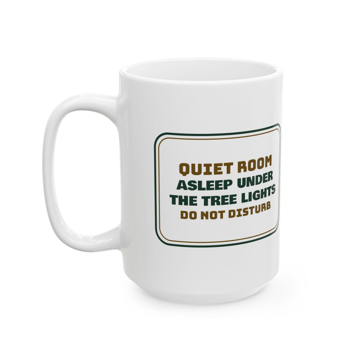 Introvert Christmas Coffee Mug Asleep Under The Tree Lights Do Not Disturb