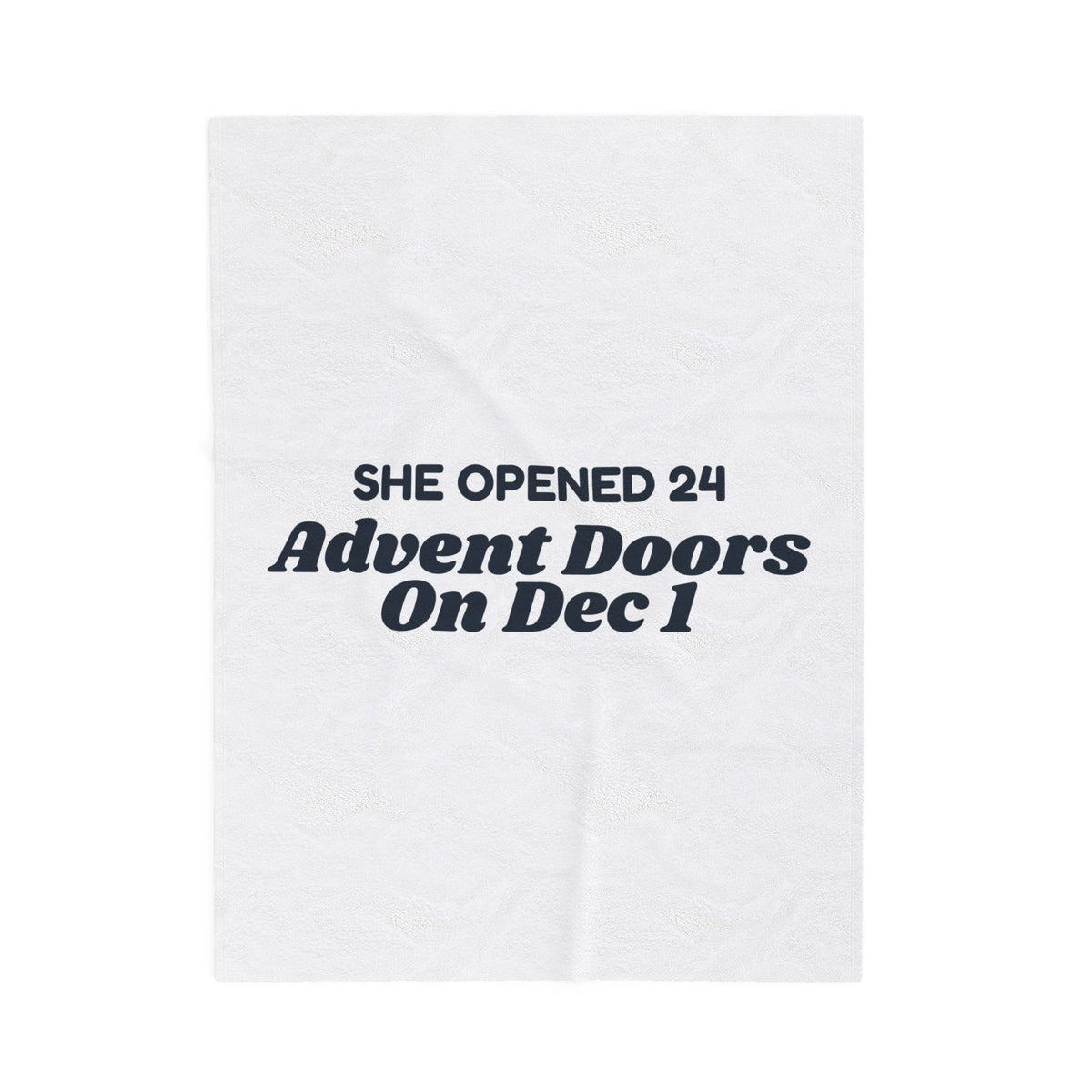 Funny Cat Christmas Throw Blanket She Opened 24 Advent Doors On Dec 1