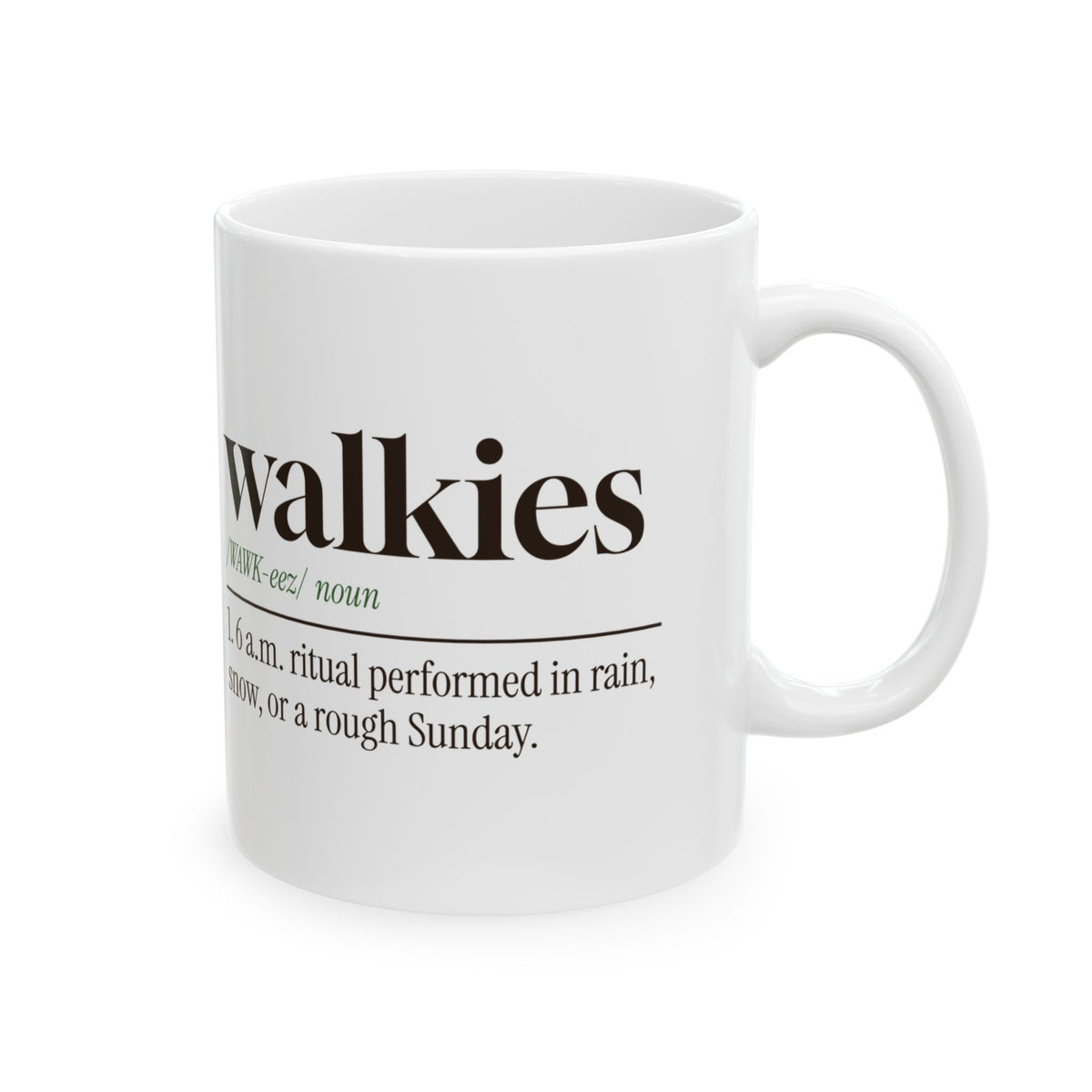 Funny Dog Walk Coffee Mug Walkies Definition For Dog Dads