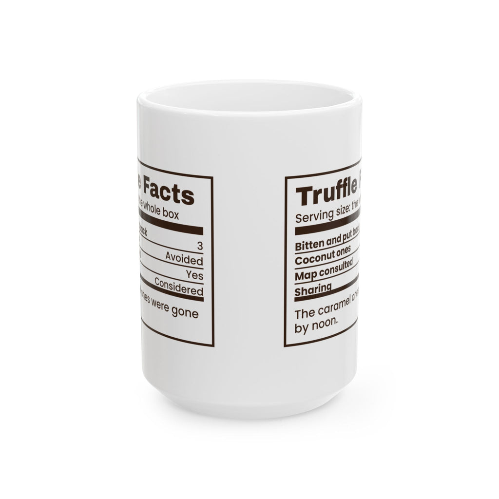 Funny Chocolate Coffee Mug Truffle Facts Bitten And Put Back