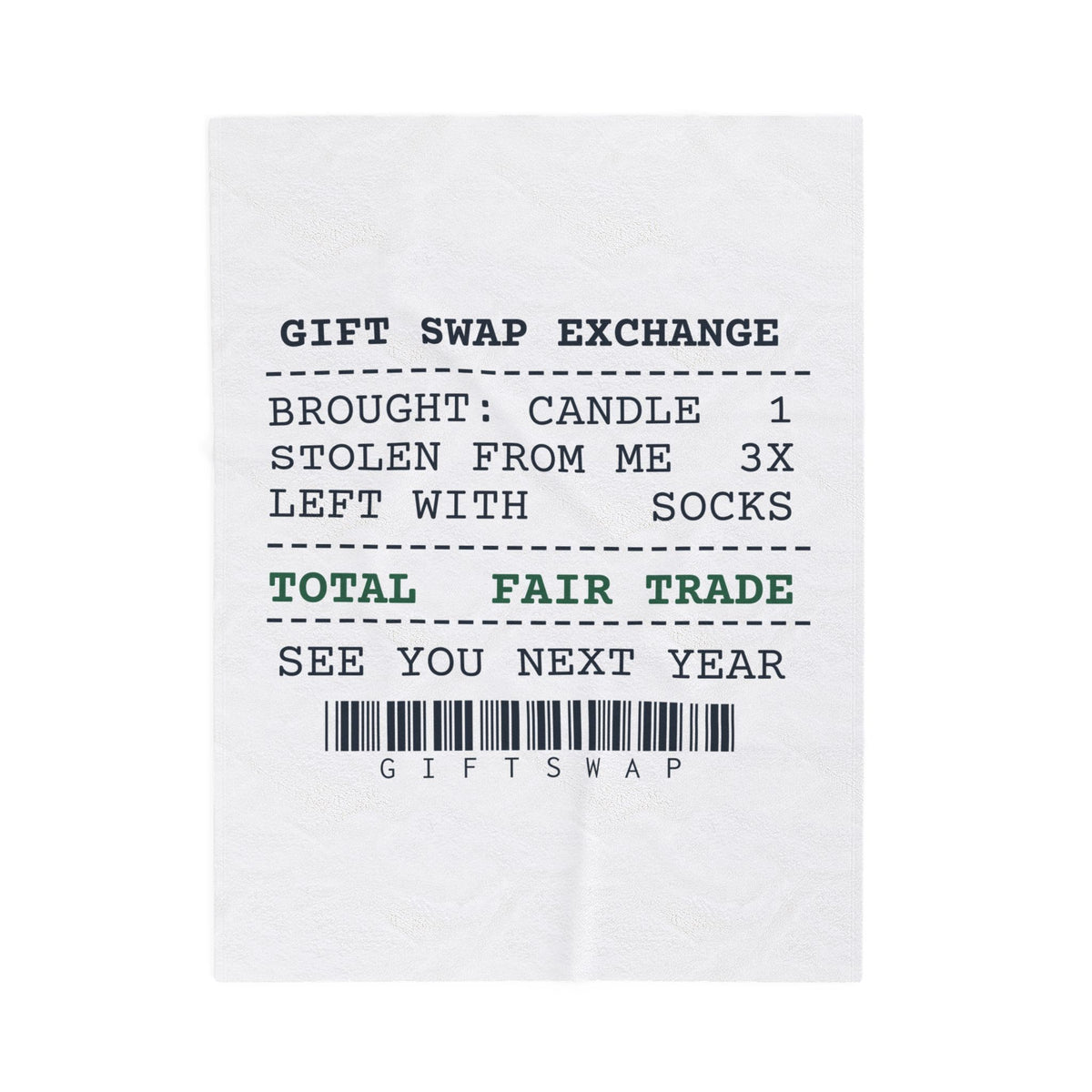 Funny White Elephant Throw Blanket Stolen From Me 3x Left With Socks