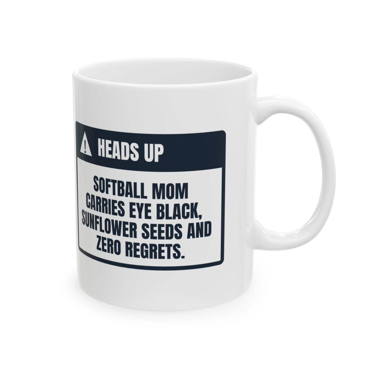Funny Softball Mom Coffee Mug Eye Black In My Purse For Moms