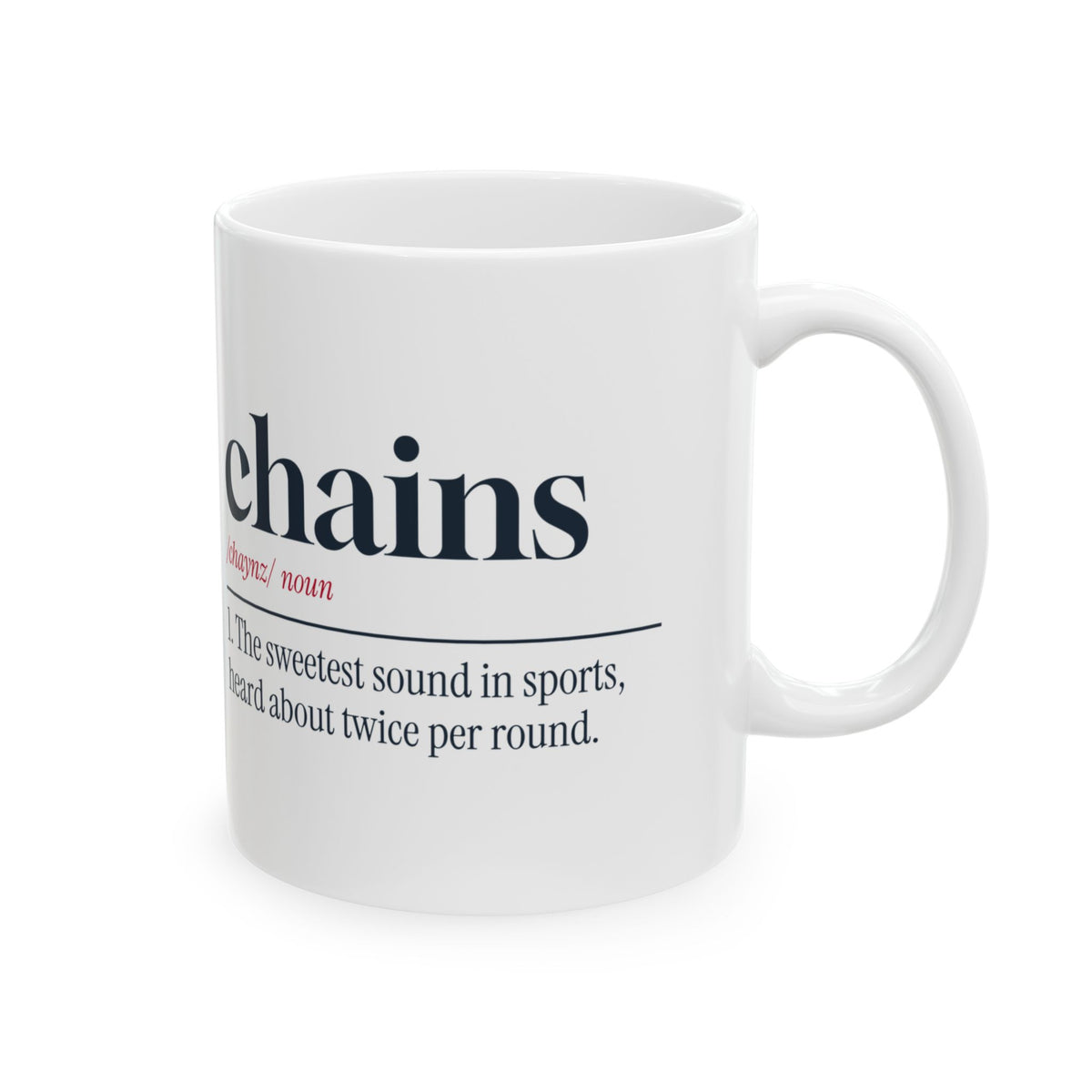 Funny Disc Golf Coffee Mug Chains Definition For Disc Golfers