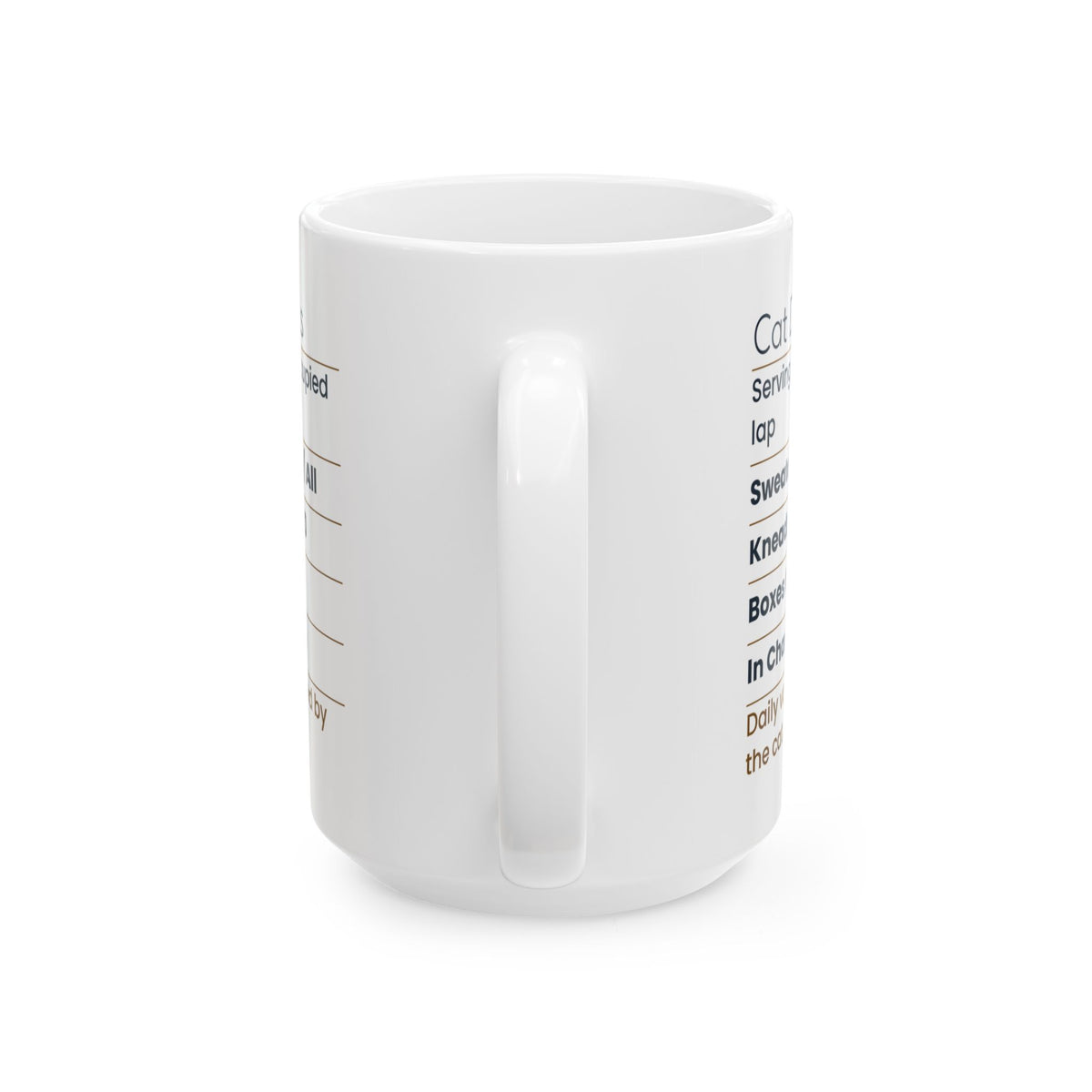 Funny Cat Dad Coffee Mug Cat Dad Facts Label For Cat Lovers