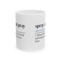 Funny Photographer Mug Spray And Pray Dictionary Definition