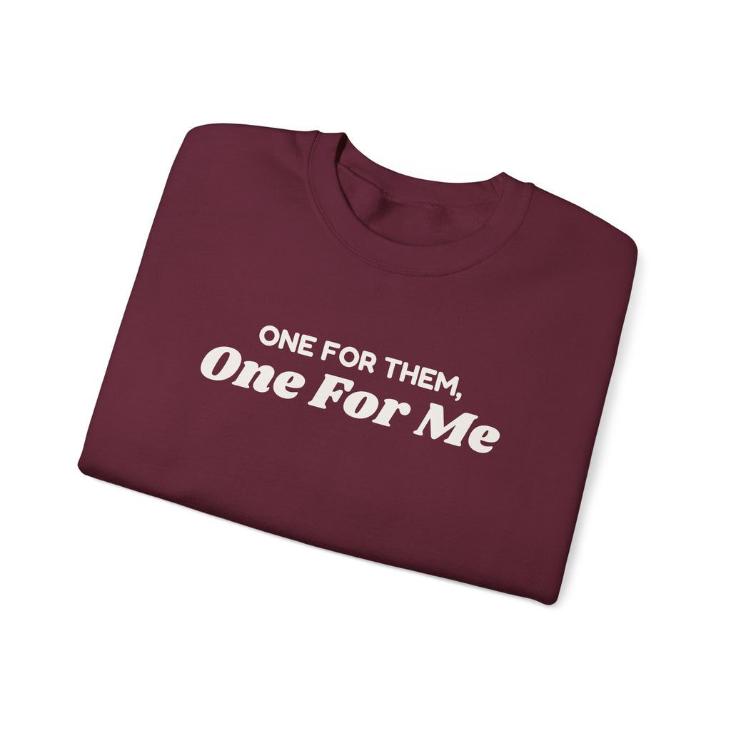 Funny Christmas Shopping Sweatshirt One For Them One For Me