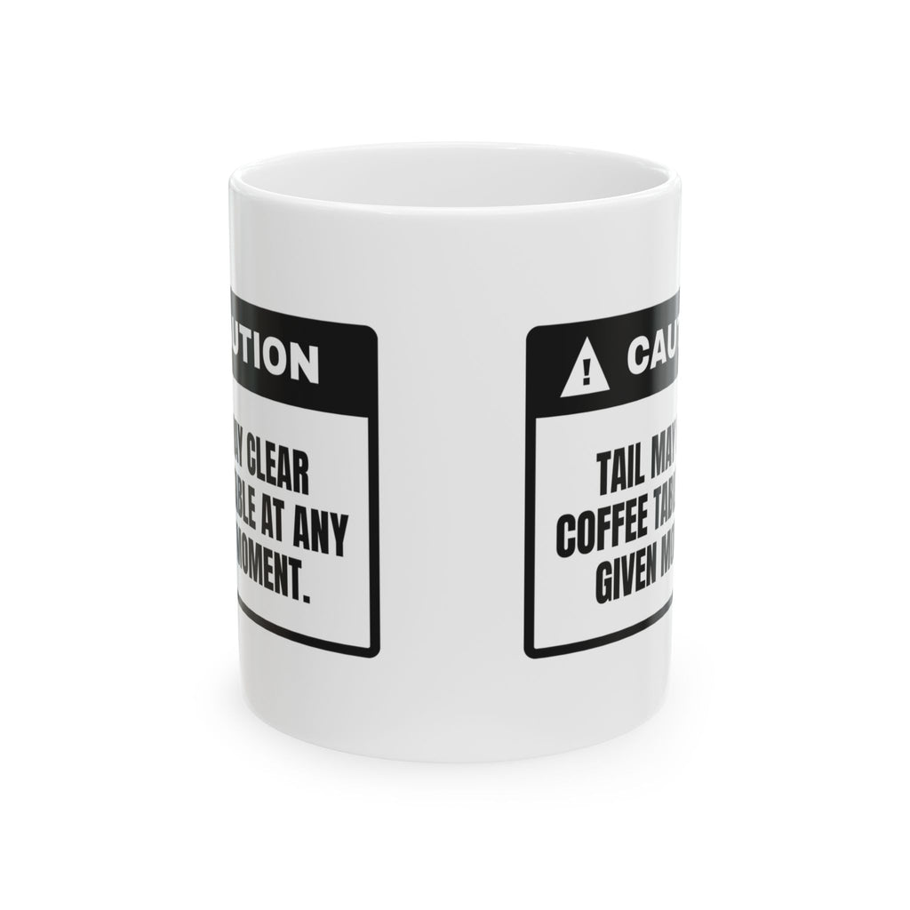 Labrador Coffee Mug Tail Clearance Zone For Dog Lovers