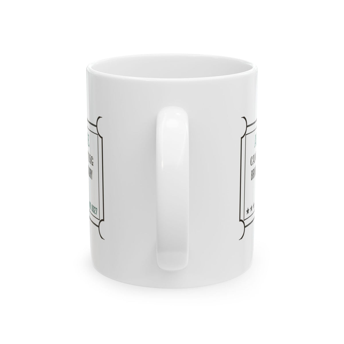 Camping Coffee Mug Campfire Seating Pull Up A Chair Fire's Lit Ticket
