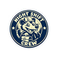 Night Shift Crew Funny Retro Possum Night Shift Worker Sticker