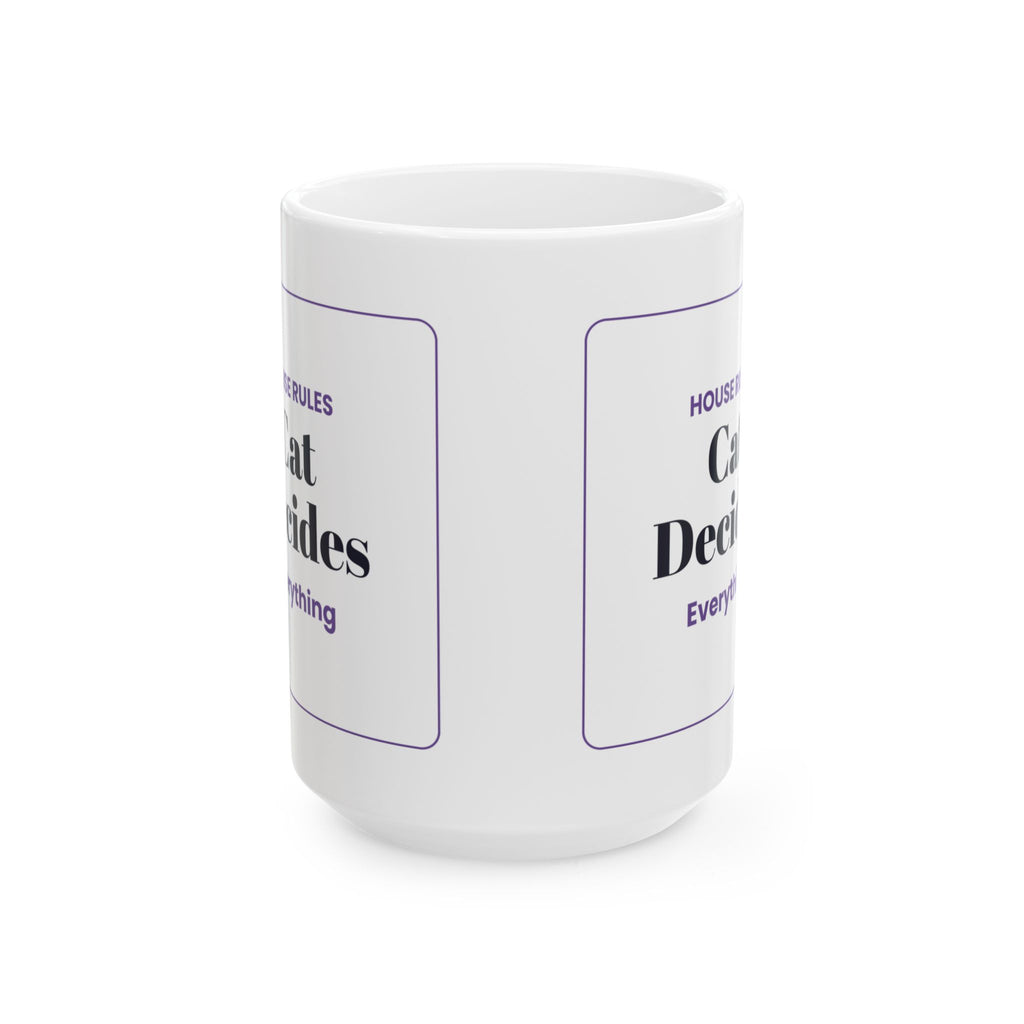 Funny Cat Dad Coffee Mug House Rules Sign For Cat Dads