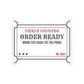 Funny Christmas Shopping Sticker Order Ready Wrong Size Again Ticket