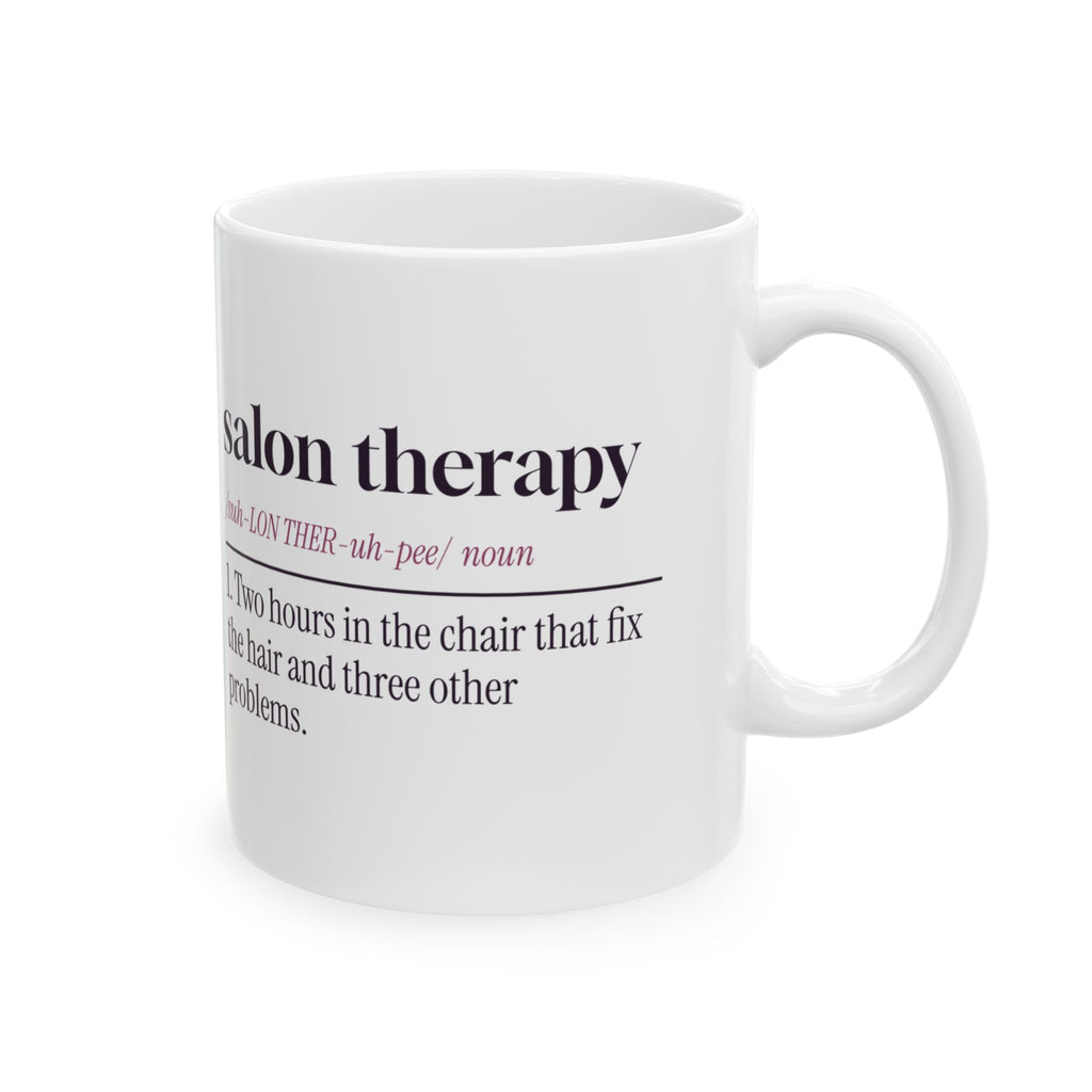 Funny Hairstylist Coffee Mug Salon Therapy Dictionary Definition